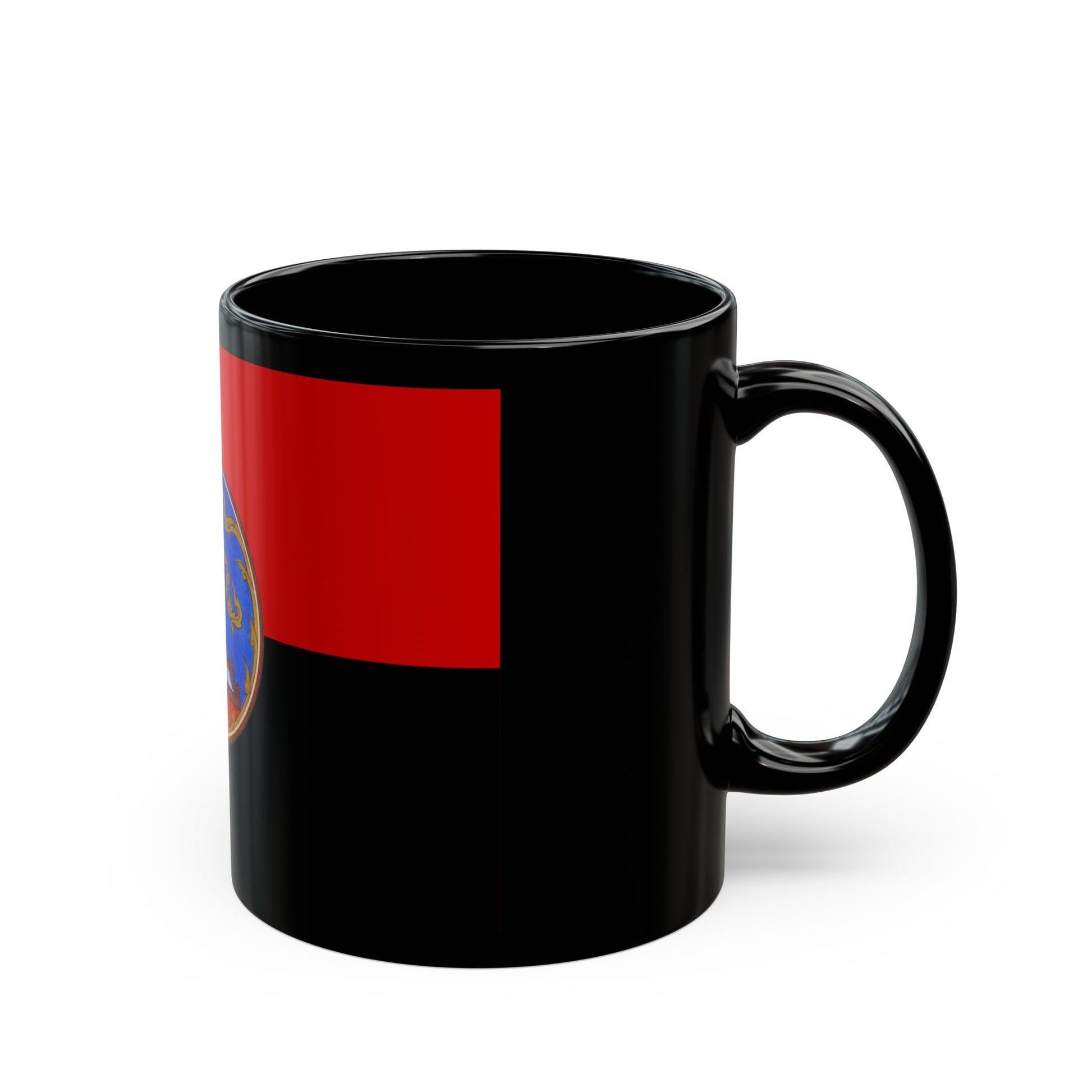 Flag of Nakhon Phanom Province Thailand - Black Coffee Mug-Go Mug Yourself