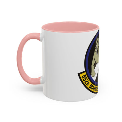 552 Maintenance Squadron ACC (U.S. Air Force) Accent Coffee Mug