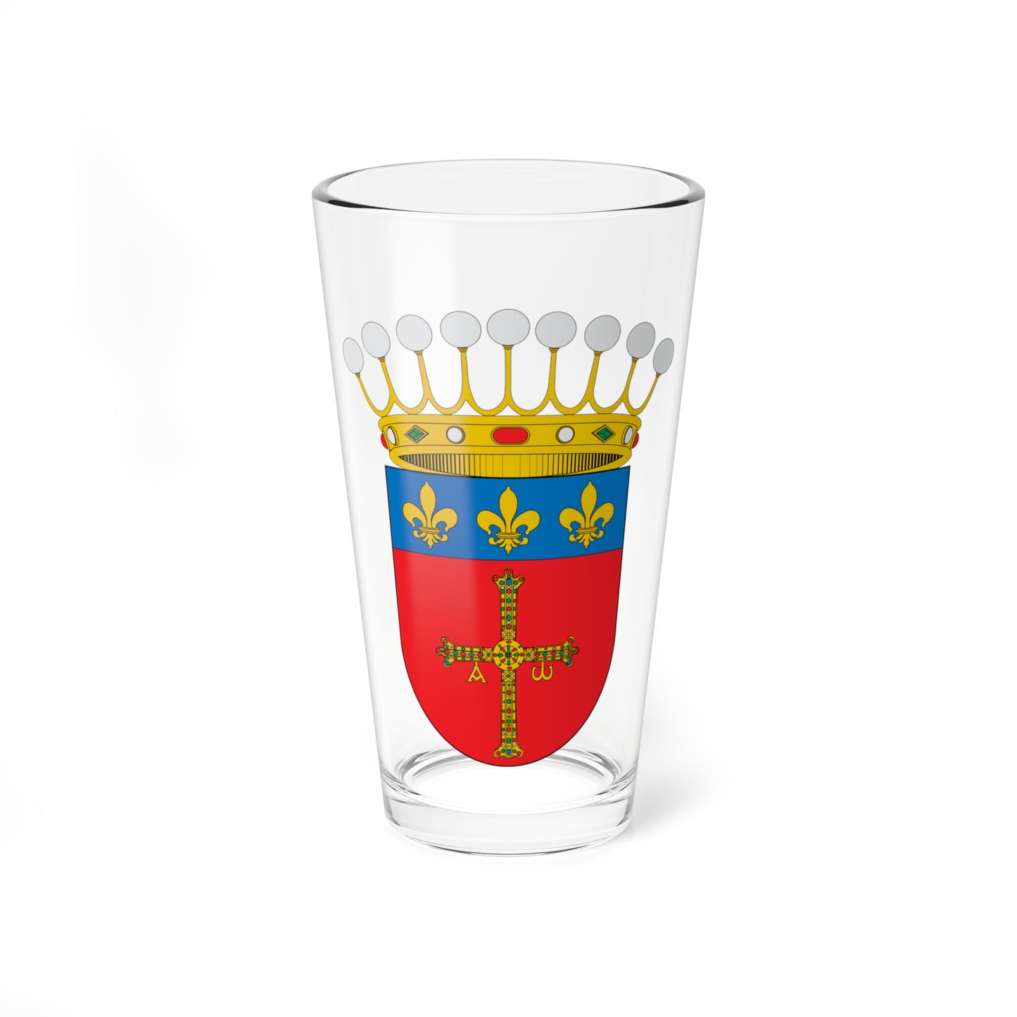Escudo del Condado de Latores (Spain) (Coat of Arms) Pint Glass 16oz