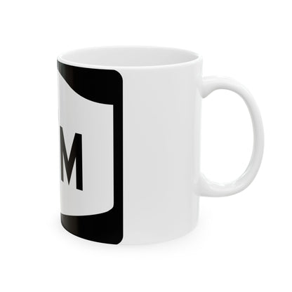 NY-17M (New York) (Road Sign) White Coffee Mug