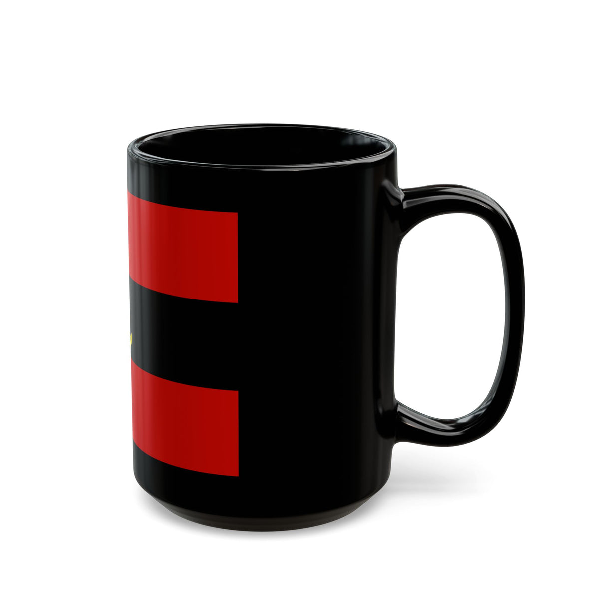 Naval Ensign of Albania 1946 to 1954 - Black Coffee Mug