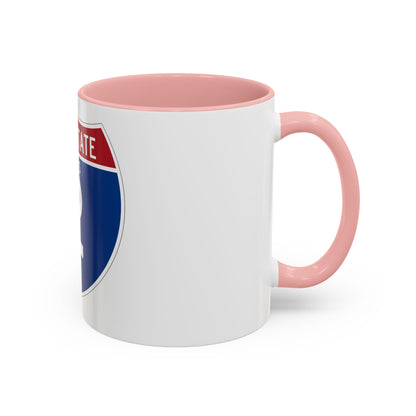 Interstate 2 (U.S. Highways) Accent Coffee Mug