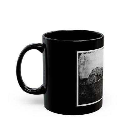 Morris Island (Vicinity), South Carolina. The  Marsh Battery  Or  Swamp Angel  After The Explosion, August 22, 1863 (U.S. Civil War) Black Coffee Mug