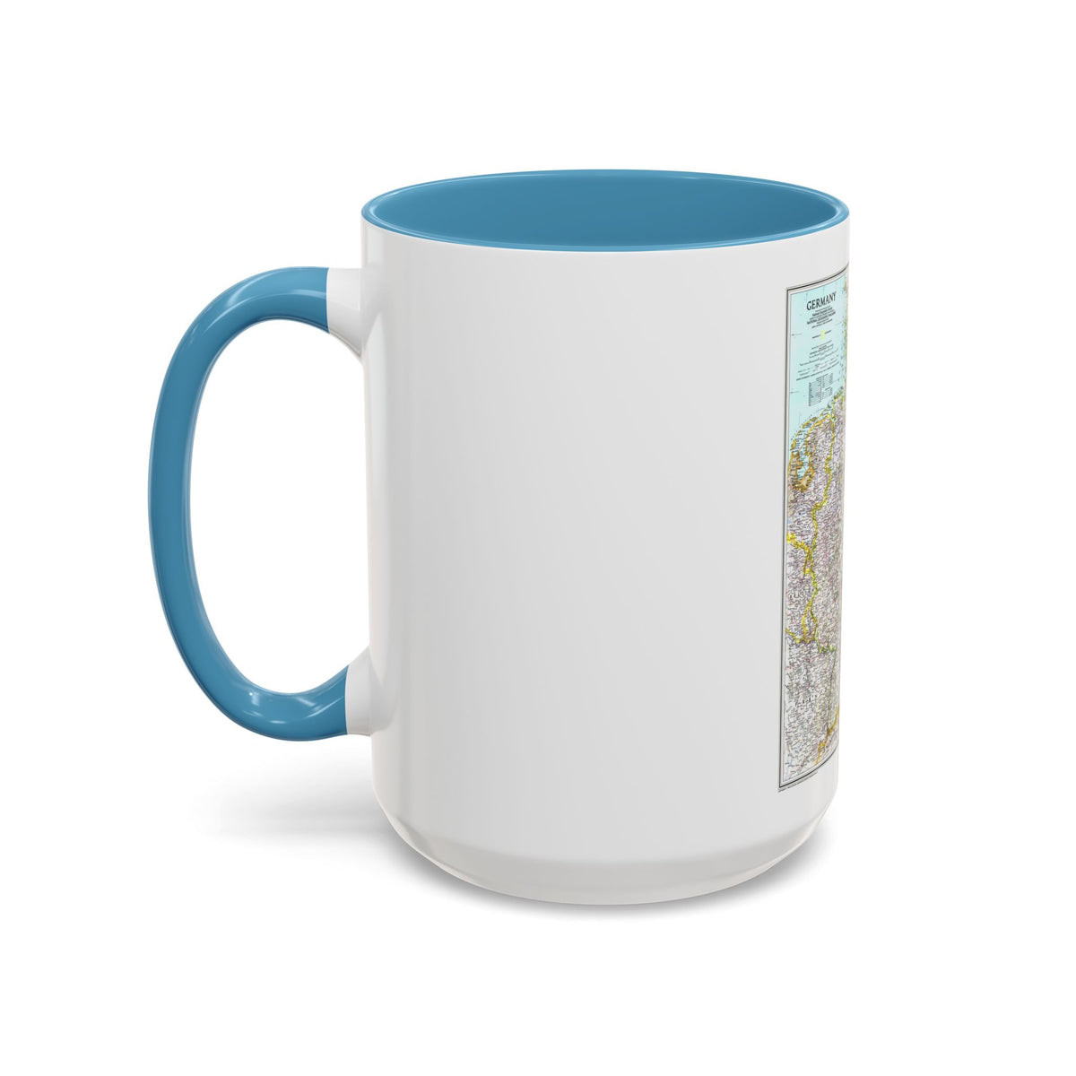 Germany (1991) (Map) Accent Coffee Mug