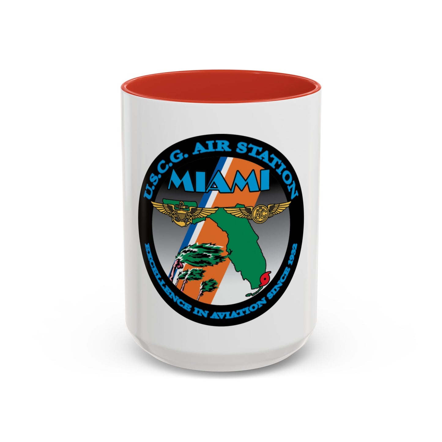 USCG Air Station Miami (U.S. Coast Guard) Accent Coffee Mug