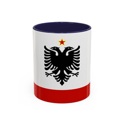 Naval Ensign of Albania 1958 to 1992 - Accent Coffee Mug