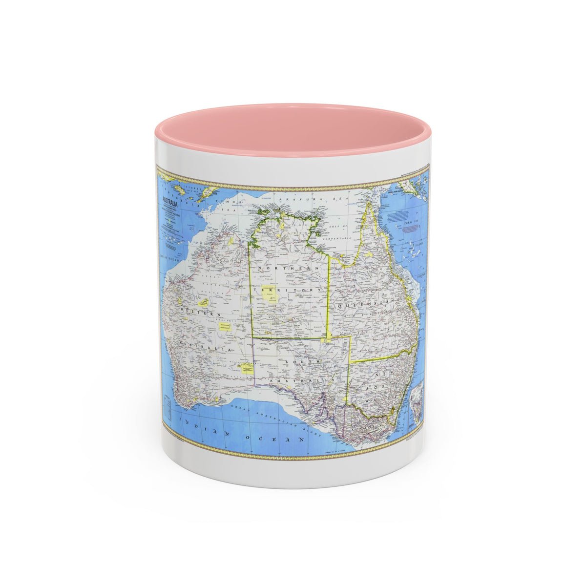 Australia (1979) (Map) Accent Coffee Mug