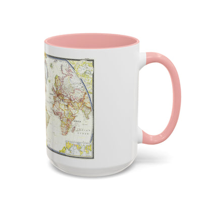 World Map (1951) (Map) Accent Coffee Mug