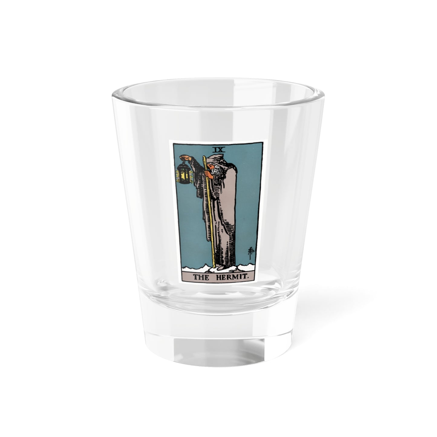 The Hermit (Tarot Card) Shot Glass 1.5oz-1.5oz-Go Mug Yourself