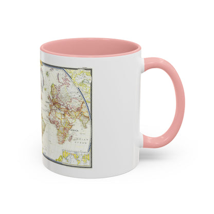 World Map (1951) (Map) Accent Coffee Mug