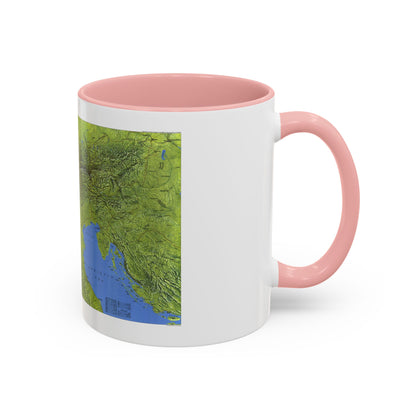 Alps, The (1985) (Map) Accent Coffee Mug