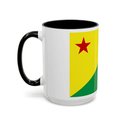 Flag of Acre Brazil - Accent Coffee Mug-Go Mug Yourself