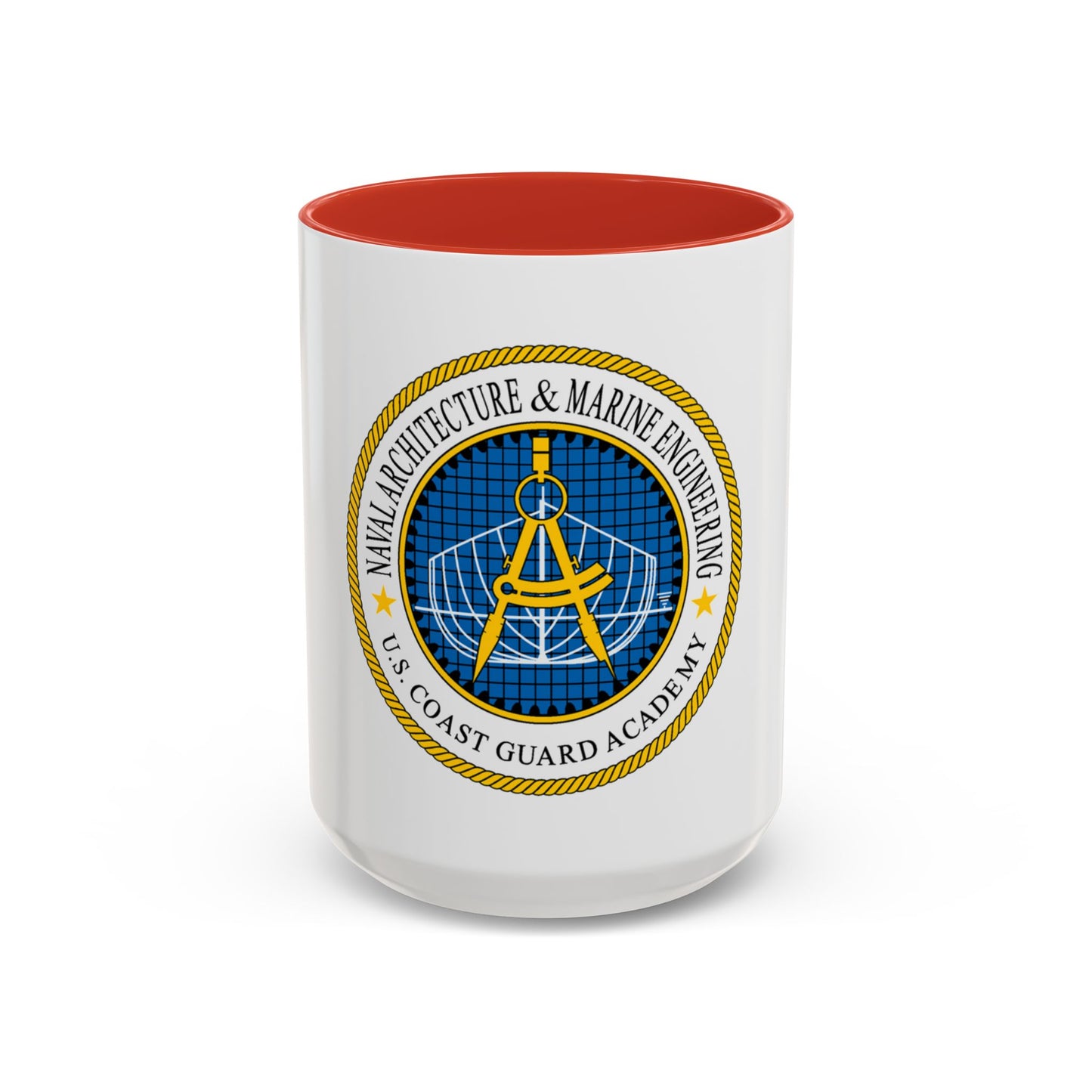 USCG Academy NA&ME (U.S. Coast Guard) Accent Coffee Mug