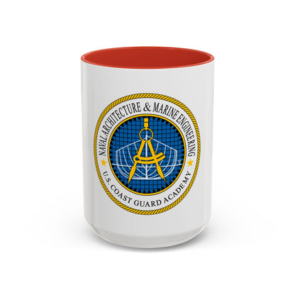 USCG Academy NA&ME (U.S. Coast Guard) Accent Coffee Mug