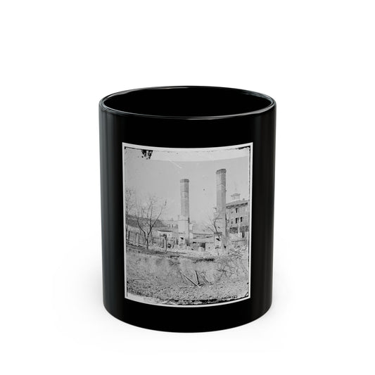 Atlanta, Georgia. Burned Building (U.S. Civil War) Black Coffee Mug