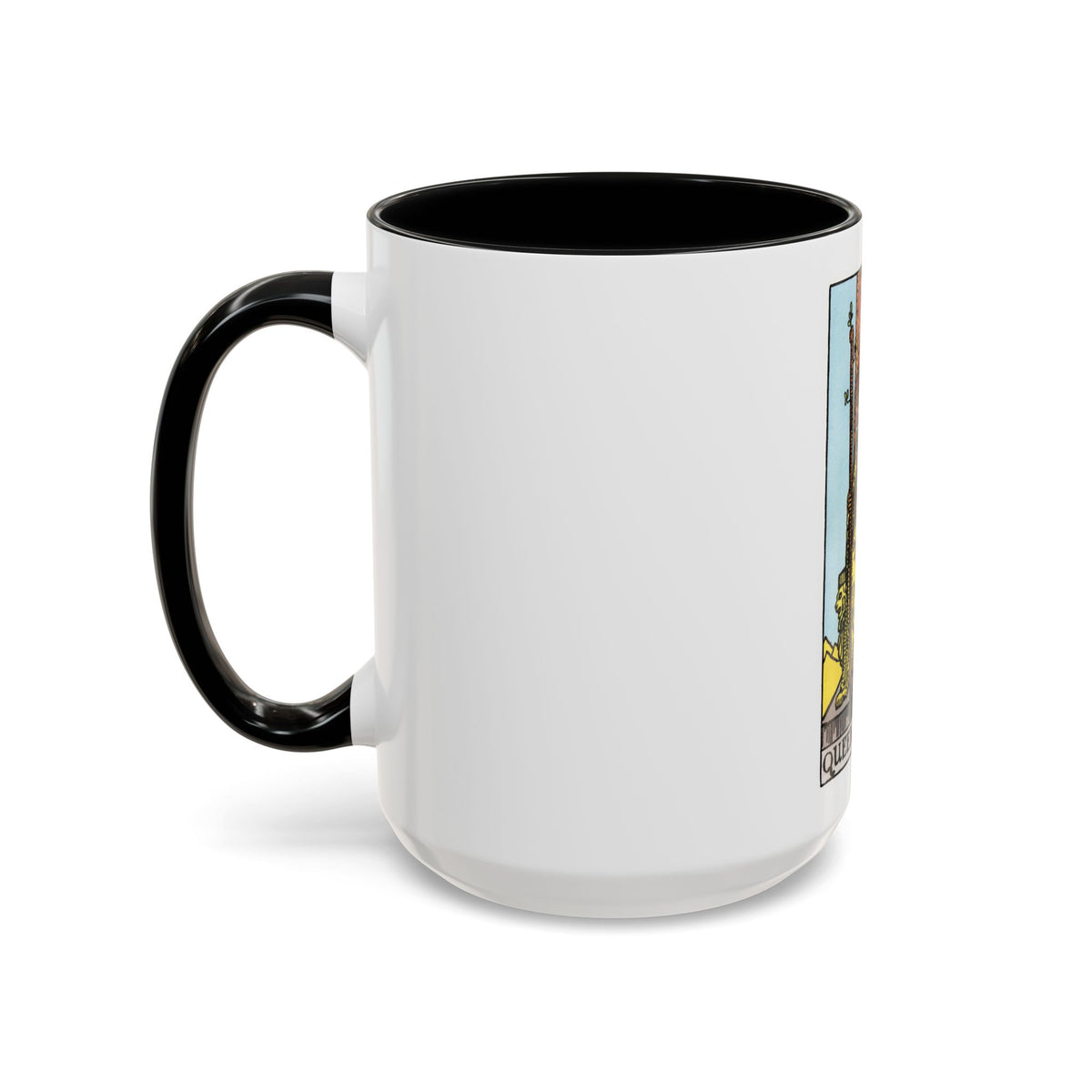 The Queen of Wands (Tarot Card) Accent Coffee Mug