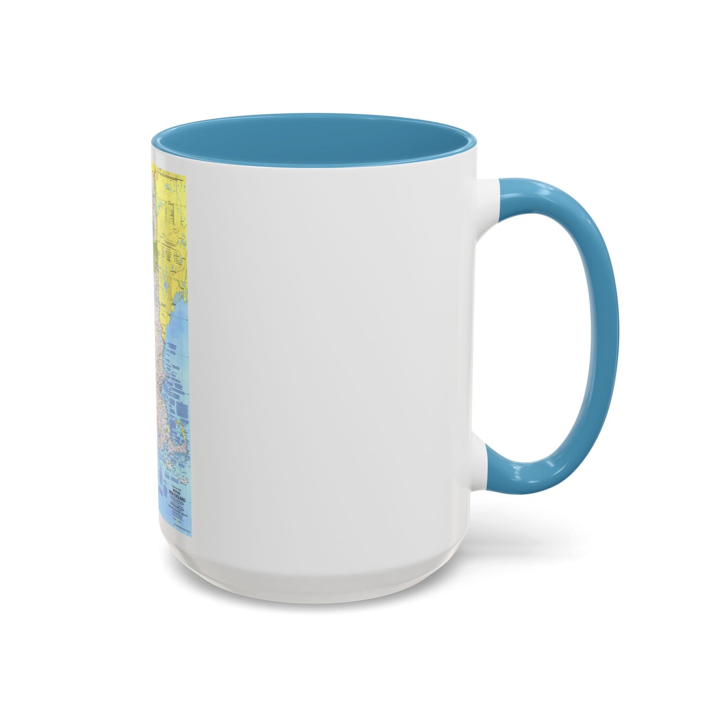 USA - Western New England 1 (1975) (Map) Accent Coffee Mug