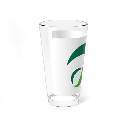 Flag of Aira Kagoshima no logo (Japan) Pint Glass 16oz
