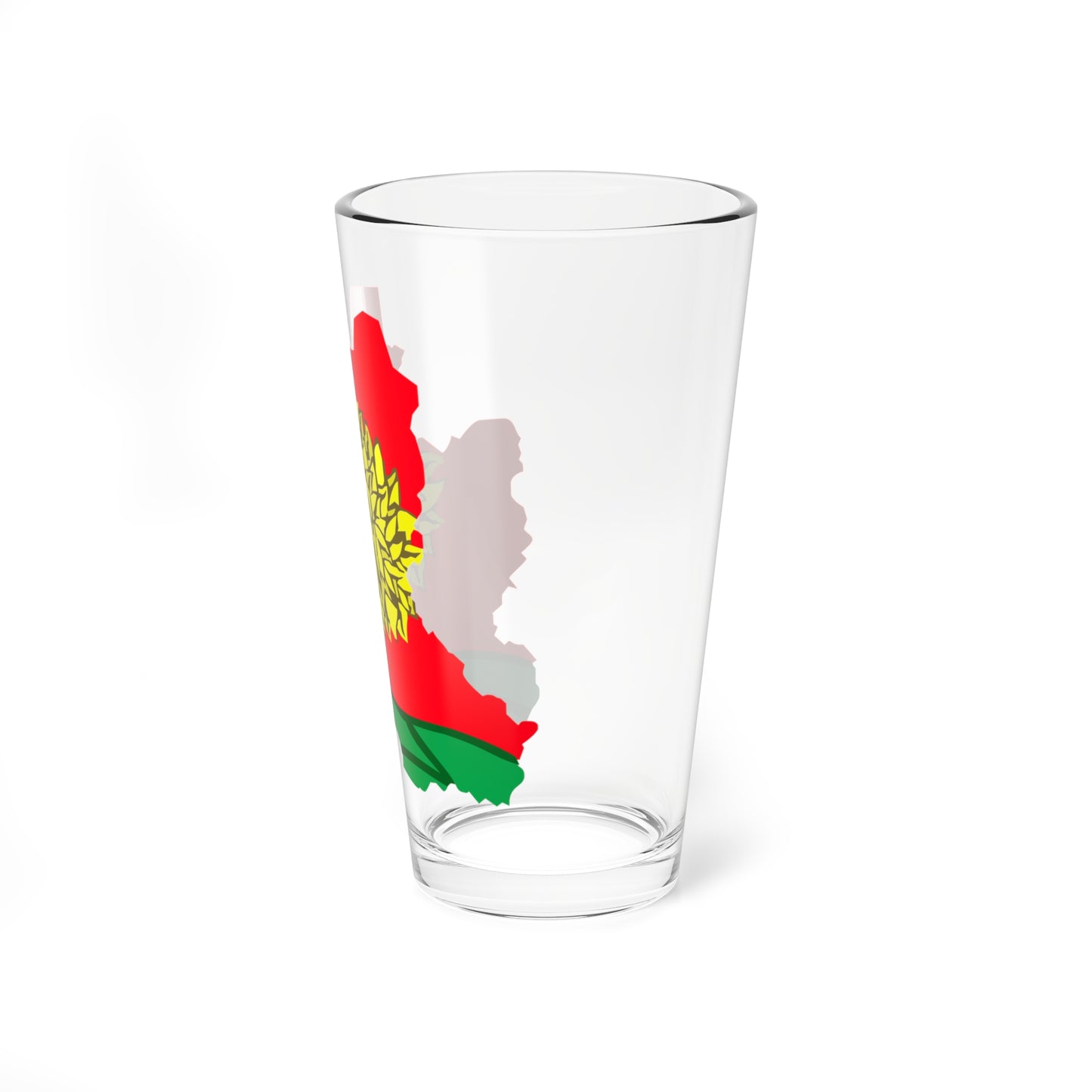 Flag-map of Lipetsk Oblast (Russia) Pint Glass 16oz