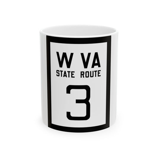 WV-3 1922 (Virginia) (Road Sign) White Coffee Mug-11oz-Go Mug Yourself