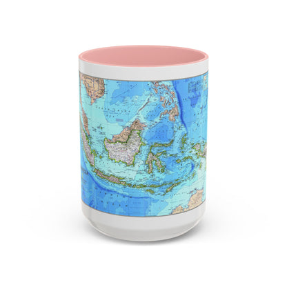 Indonesia 1 (1996) (Map) Accent Coffee Mug