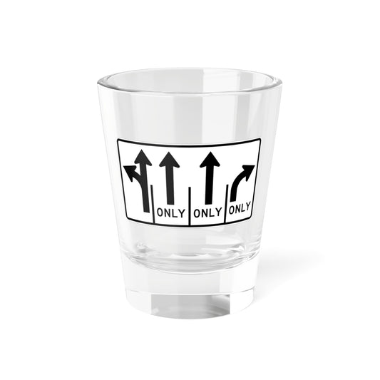 MUTCD-MI R3-8ab (Michigan) (Road Sign) Shot Glass 1.5oz