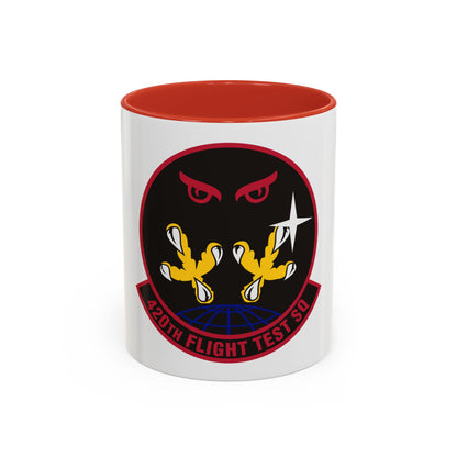 420 Flight Test Squdron AFMC (U.S. Air Force) Accent Coffee Mug
