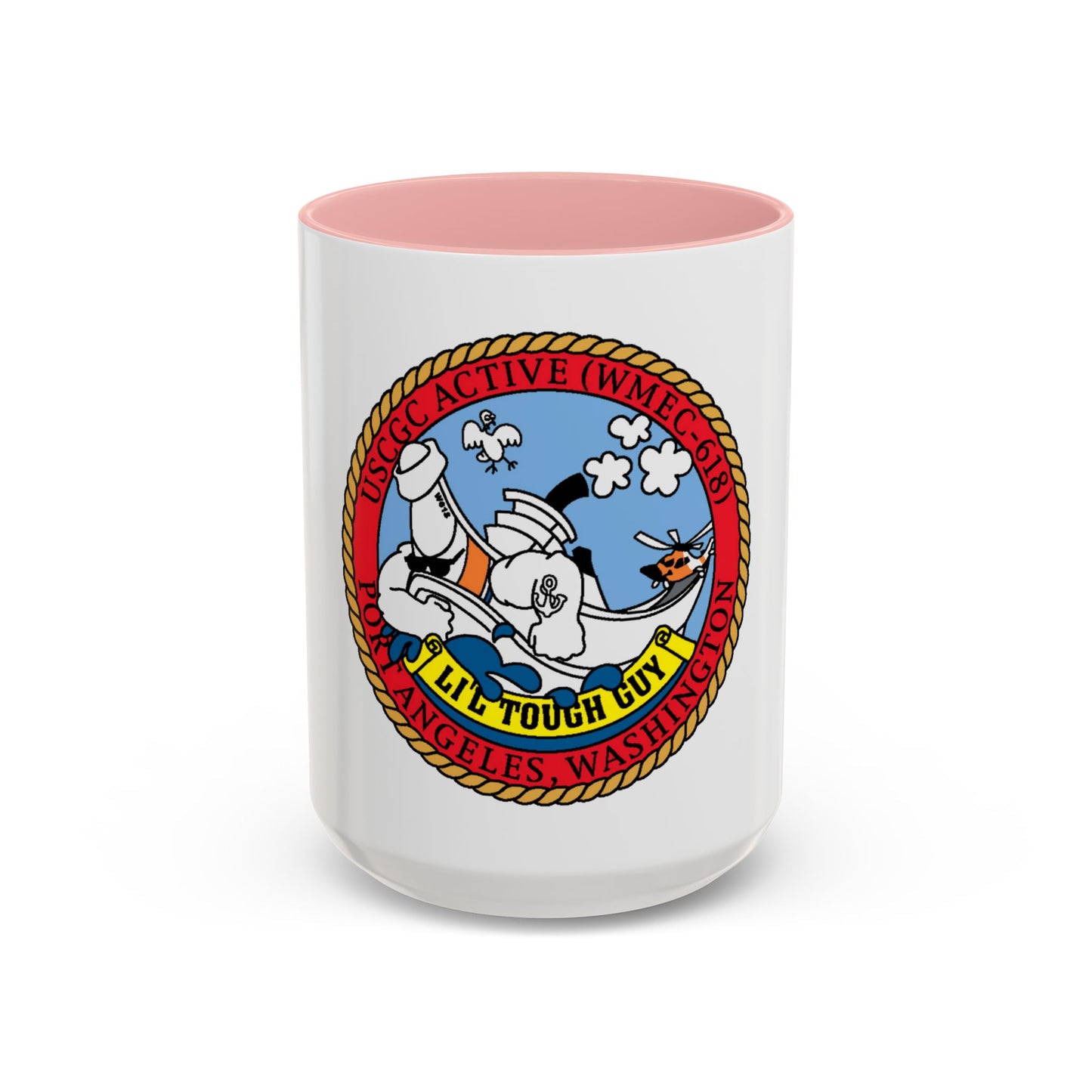 USCGC Active WMEC 618 Little Tough Guy (U.S. Coast Guard) Accent Coffee Mug
