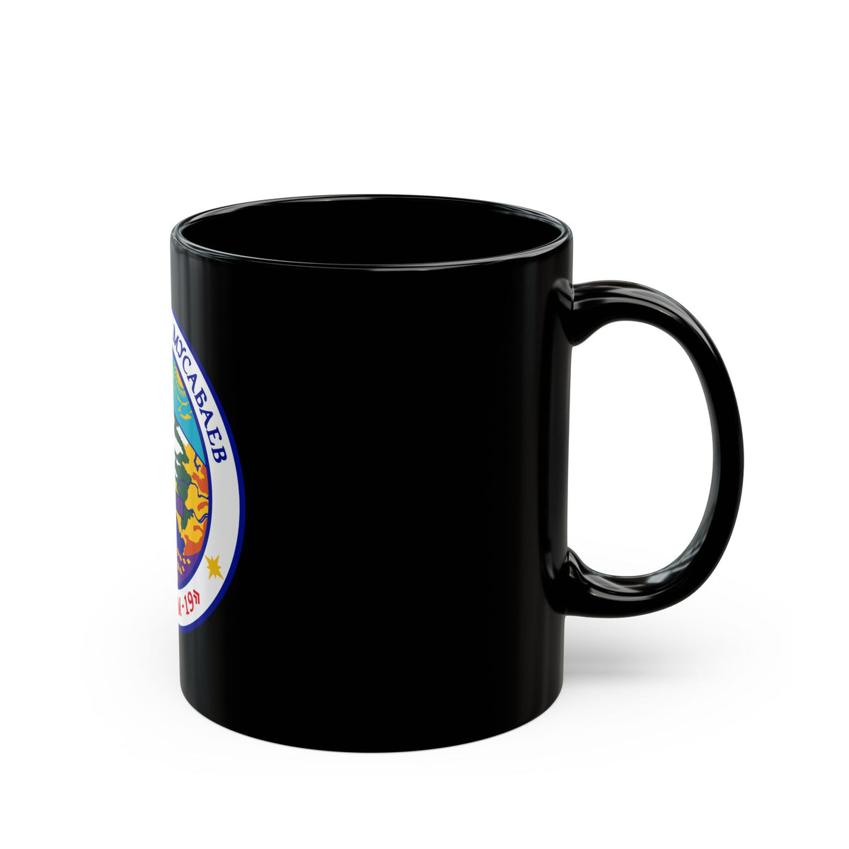 Soyuz TM-19 (Soyuz Programme) Black Coffee Mug