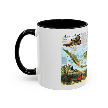 Indonesia 2 (1996) (Map) Accent Coffee Mug