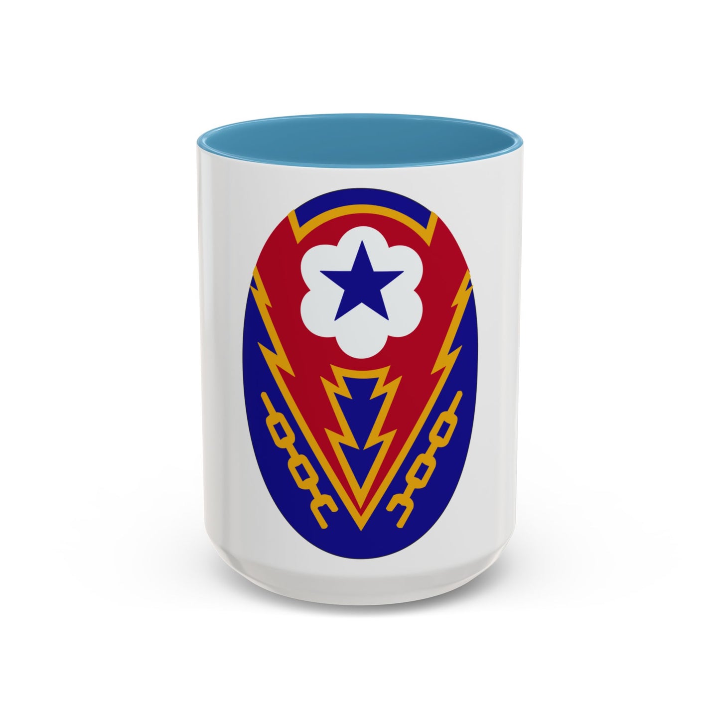 Tasse à café décorative pour le personnel de la zone de communication Europe (armée américaine)