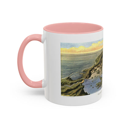 Central America - Panama Canal (1912) (Map) Accent Coffee Mug