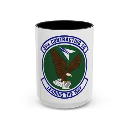 89th Contracting Squadron (U.S. Air Force) Accent Coffee Mug