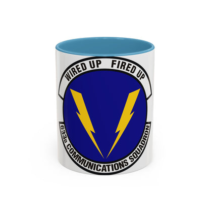 633d Communications Squadron (U.S. Air Force) Accent Coffee Mug