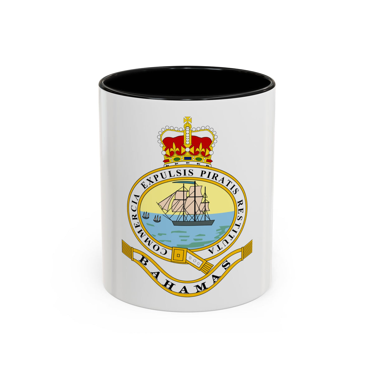 Emblem of the Bahamas (1869-1904; 1953-1964) - Accent Coffee Mug