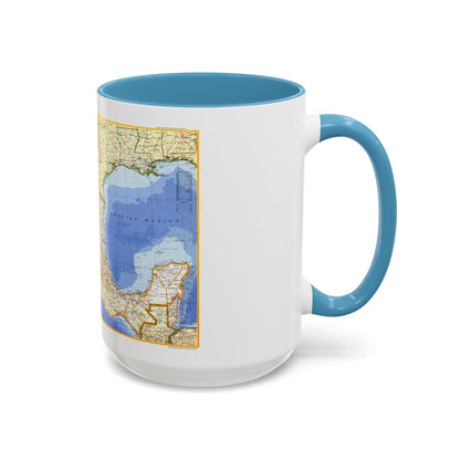 Central America - Mexico (1973) (Map) Accent Coffee Mug