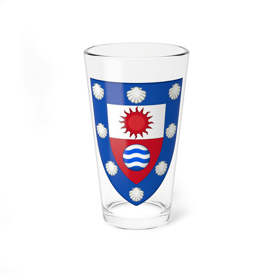 Coat of arms of Vejby-Tibirke (Denmark) (Coat of Arms) Pint Glass 16oz