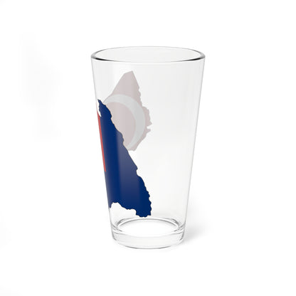 Flag map of Johor (Malaysia) Pint Glass 16oz