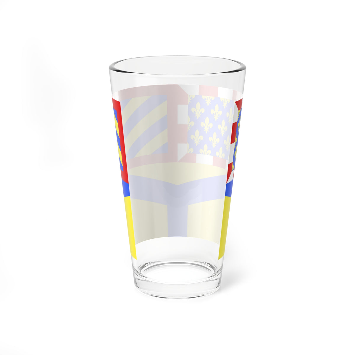 Drapeau fr departement Yonne (France) Pint Glass 16oz