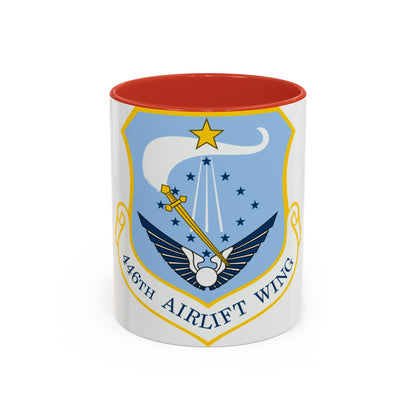 446th Airlift Wing (U.S. Air Force) Accent Coffee Mug