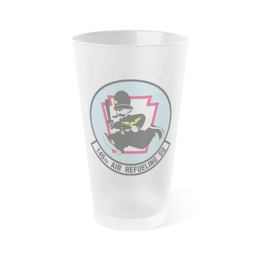 146 Air Refueling Squadron (U.S. Air Force) Frosted Pint Glass 16oz-Go Mug Yourself