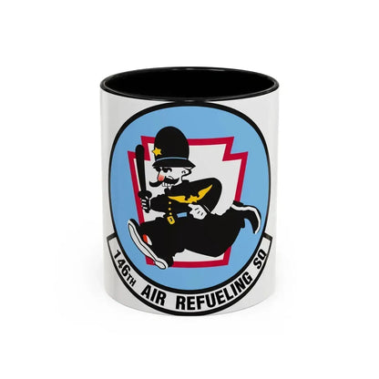 146 Air Refueling Squadron (U.S. Air Force) Accent Coffee Mug 11oz Black - Go Mug Yourself