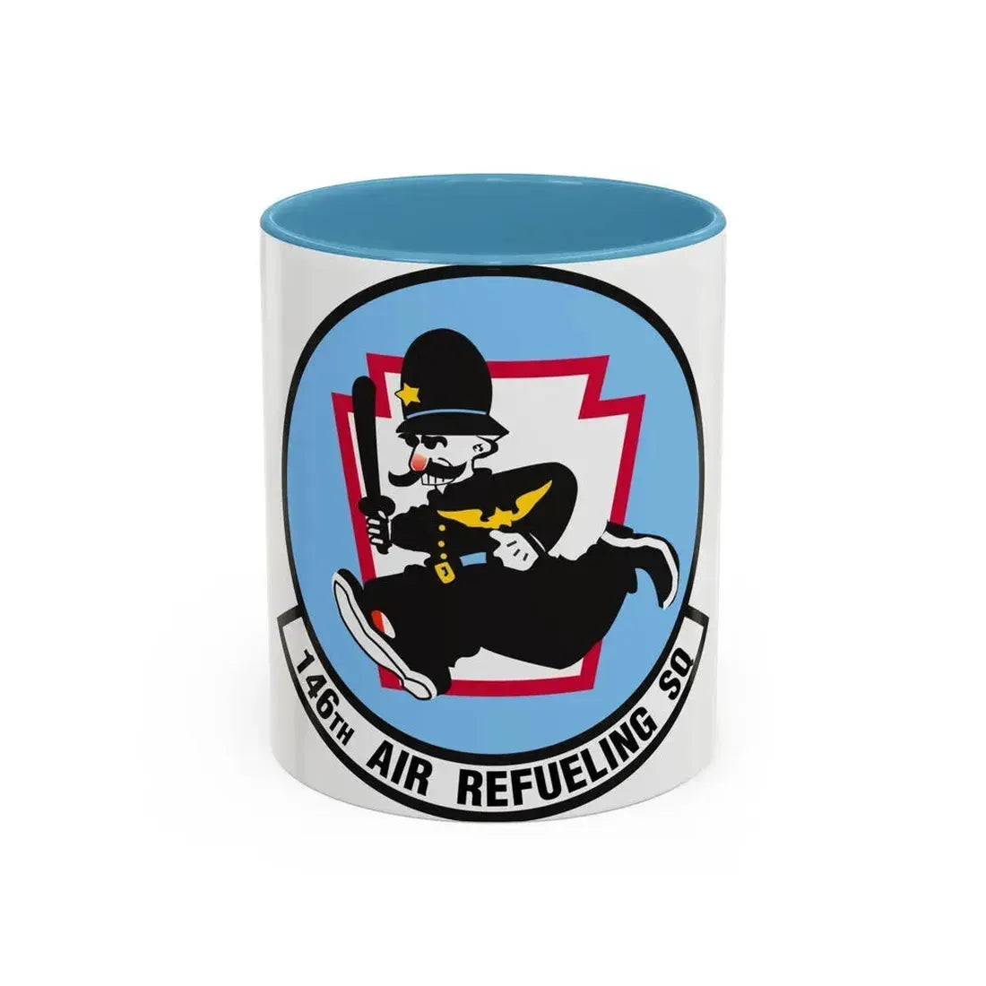 146 Air Refueling Squadron (U.S. Air Force) Accent Coffee Mug 11oz Light Blue - Go Mug Yourself