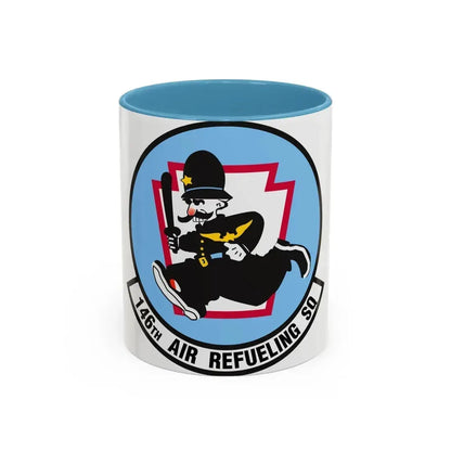 146 Air Refueling Squadron (U.S. Air Force) Accent Coffee Mug 11oz Light Blue - Go Mug Yourself