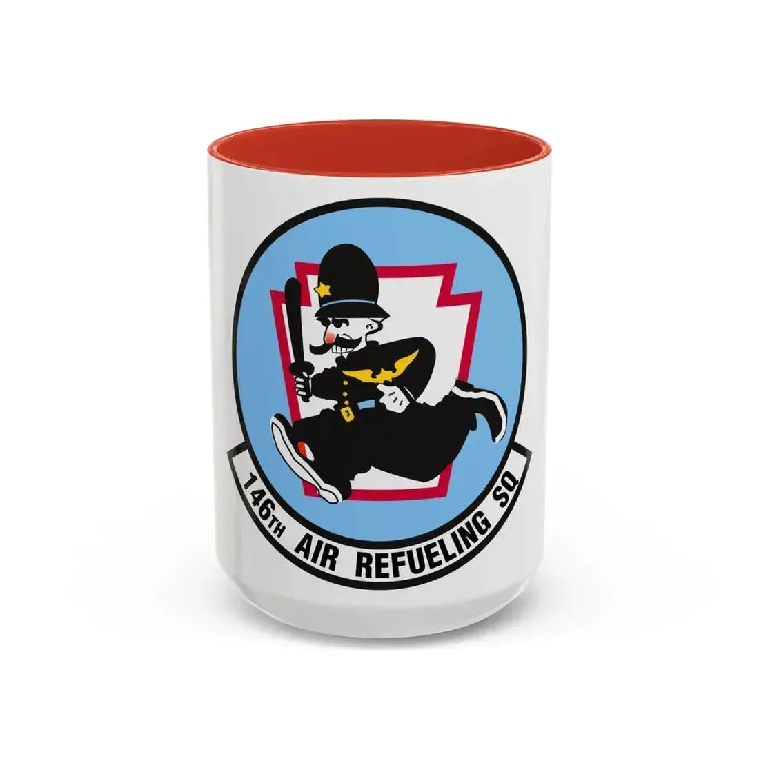 146 Air Refueling Squadron (U.S. Air Force) Accent Coffee Mug 15oz Red - Go Mug Yourself