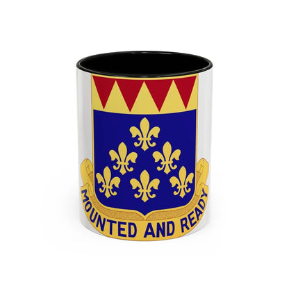 146 Cavalry Regiment (U.S. Army) Accent Coffee Mug-11oz-Black-Go Mug Yourself