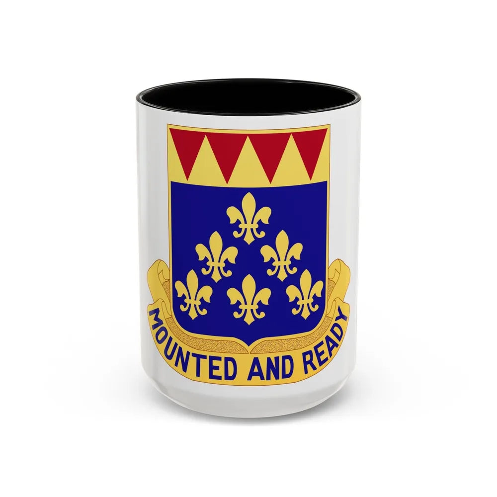 146 Cavalry Regiment (U.S. Army) Accent Coffee Mug-15oz-Black-Go Mug Yourself