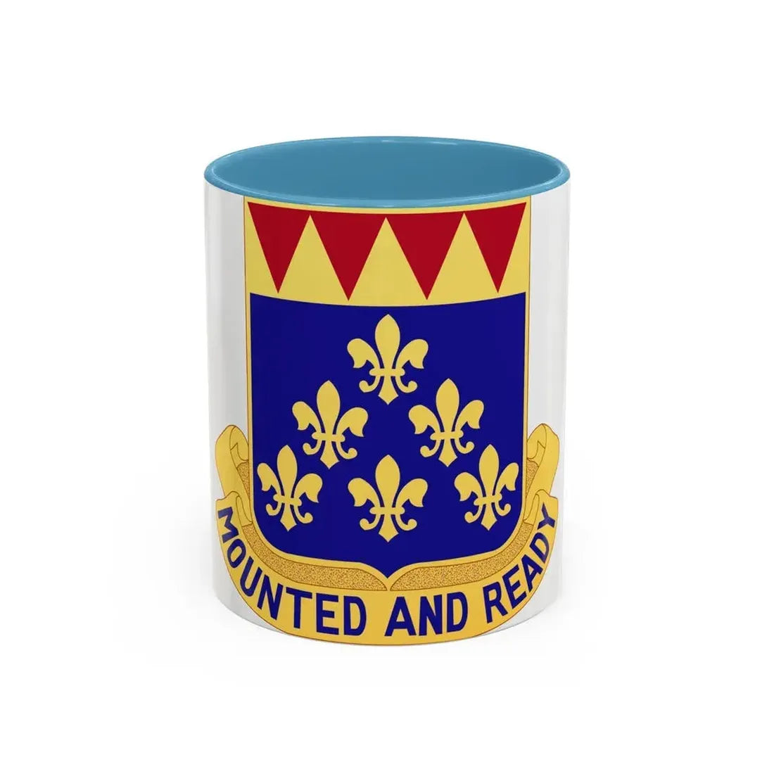 146 Cavalry Regiment (U.S. Army) Accent Coffee Mug 11oz Light Blue - Go Mug Yourself