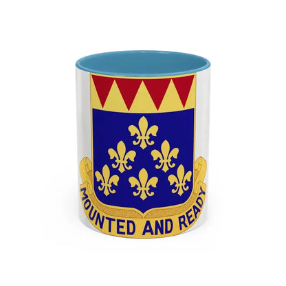 146 Cavalry Regiment (U.S. Army) Accent Coffee Mug 11oz Light Blue - Go Mug Yourself