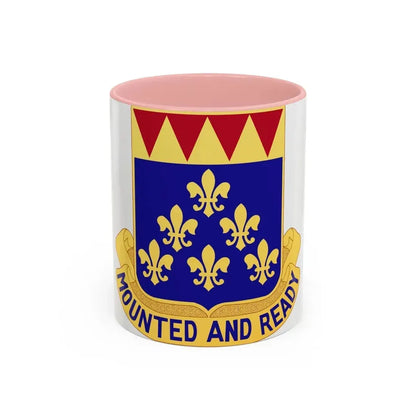 146 Cavalry Regiment (U.S. Army) Accent Coffee Mug 11oz Pink - Go Mug Yourself